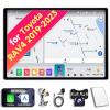 Android 14 Car Radio Stereo for 2019 2020 2021 2022 2023 Toyota RAV4, 13.1 Inch Touch Screen Head Unit with Wireless CarPlay Android Auto, GPS Navigation Bluetooth WiFi 5G DSP SWC view 1
