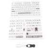 145 Keys Clear Keycaps for Cherry Height, KCA Transparent Keycaps Set, Universal Mechanical Keyboard Keycaps with Key Puller, ABS Material for DIY Customization on 60% to Full Size view 1