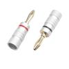 CTGFBUW Plug Red Black 4mm Audio Speaker Wiring Cable Screw Type Connector view 1