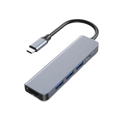 6/5/4/3 Ports USB C Hub to 4K HDMI-Compatible PD Fast 3.0 2. HUB 30Hz Docking(5in1)