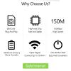 Cryfokt 4G LTE 300Mbps High Speed Mobile WiFi Router with SIM Card Slot for Global Travel, Portable Hotspot Device, Mini Wireless Internet Modem for Camping, Vacation Homes view 4