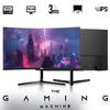 HP Gaming PC Desktop Computer  AMD Pro A10-9700,GT 1030 Graphics,16GB RAM,1TB SSD,Dual 32 Inch Curved Monitor,RGB Keyboard with AI Copilot,Mouse,WiFi,RGB Headphone,Windows 11(Renewed) view 2