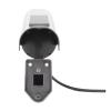 XinrZythrop Fake Surveillance Camera Solar Powered, Dummy Security Camera with LED Flashing Light, High Simulation Monitor for Home Business Office, Anti Theft Simulated Camera with Mounting B view 2