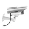 XinrZythrop Fake Surveillance Camera Solar Powered, Dummy Security Camera with LED Flashing Light, High Simulation Monitor for Home Business Office, Anti Theft Simulated Camera with Mounting B view 4