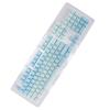 104PCS Key Caps Dyeing Process Opaque Side Engraving Matte PBT Keycaps, Custom Keycaps for Mechanical Keyboard, Frost Blue Theme with Ergonomic Design, Replacement Keycap Set for 6 view 2