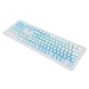 104PCS Key Caps Dyeing Process Opaque Side Engraving Matte PBT Keycaps, Custom Keycaps for Mechanical Keyboard, Frost Blue Theme with Ergonomic Design, Replacement Keycap Set for 6 view 3