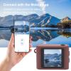 Bewinner Mini Keychain Digital Camera, 1080P Small Portable Photo Video Camera 1.54 Inch Screen, Digital Tiny Cameras for Friends, Travel & Campus Life (Brown) view 3