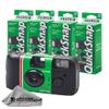 Fujifilm QuickSnap Flash 400 Disposable 35mm Camera  ISO 400, 27 Exposures, Built-in Flash, 4-Pack + Microfiber Cleaning Cloth view 1