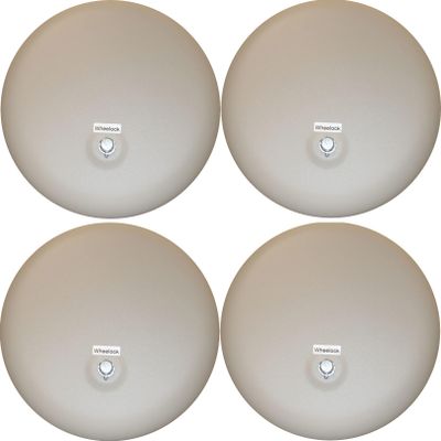 MB-G10-12-S Pack of 4 Motorized Bells, 12V AC, 10" Diameter, Alarm Notification Appliance, Aluminum with Textured Enamel Gray Finish, for use in Large Commercial and Industrial Settings