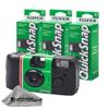 Fujifilm QuickSnap Flash 400 Disposable 35mm Camera  ISO 400, 27 Exposures, Built-in Flash, 3-Pack + Microfiber Cleaning Cloth view 1