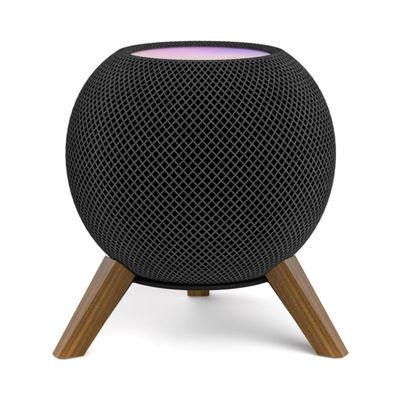Speaker Wooden Base for Homepod mini Stand Speaker Desktop Anti-Slip Bracket Speaker Stand Holder
