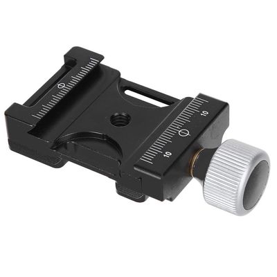 38Q Aluminium Alloy Quick Release Plate Clamp, QR Plate Clamp Accessory with 1/4in Screw Hole, Non - Slip Design for Camera Tripod, Compatible with Arca Swiss Standard, Durable CNC