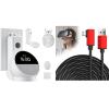 AFGHOA Wall Mount Stand for Echo Spot 2024, Link Cable for Apple Vision Pro 16FT, 5 Meters Linking Cable for Galaxy XR for Oculus for Quest 3 3S 2 Pro,Pico 4, 5M USB 3.1 Long Lead for VR Headset PC view 1