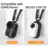 Magnetic Neck Strap Mount for DJI OSMO Nano for Insta360 GO 3/3S First-Person Shooting Rope Bracket Compatible for Insta360 Mic AIR Microphone Chest Lanyard Holder Stand view 3