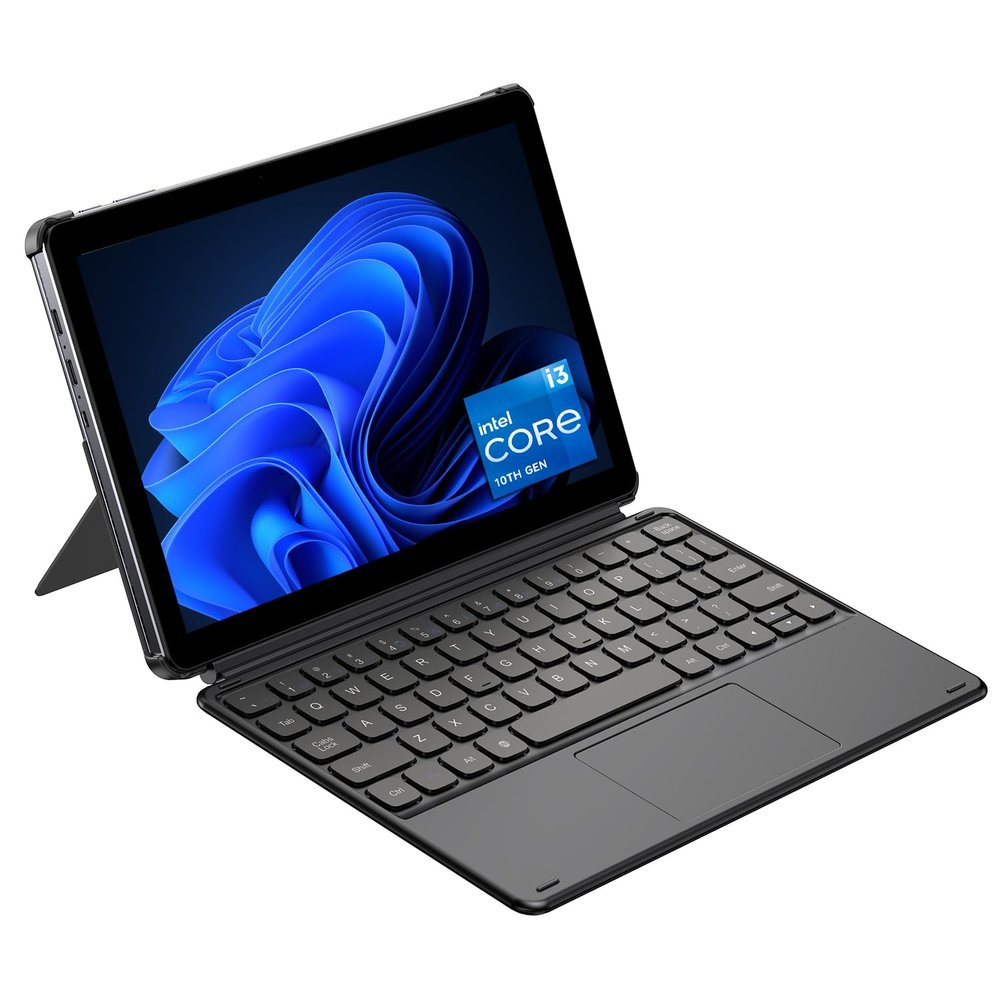CHUWI 2 in 1 Laptop Tablet, 8GB RAM 256GB SSD, Intel Core i3 (3.9GHz), Hi10 X2 Windows 11 Tablet with Magnetic Keyboard, 10.1'' HD Touchscreen Display, 5MP Camera, WiFi 6, BT 5.3