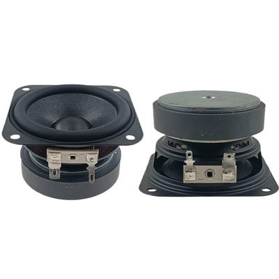 2PCS 2.5 Inch Subwoofer 4 Ohm 20W Rubber Edge 70mm External Magnetic Paper Diaphragm Speaker