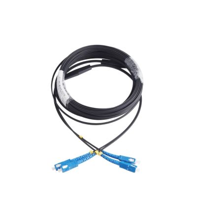 ZDAVSFR UPC 2 SC to 2 SC Fiber Optic Wire Single-Mode 2-core Outdoor Extension Optical Cable Simplex Patch Cord 50M/60M/70M/80M/90M/100M(50M)