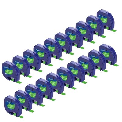 91331 91201 91222 91202 Plastic Label Tape 12mm Compatible with LT-100H Labelmaker 200B QX50(Avocado Green)