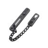 Door Lock Stainless Steel Security Guard with Spring Anti Theft Press Lock Heavy Duty Polished Door Latch(Black) view 1