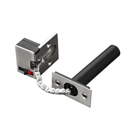1Pcs Hotel and homestay zinc Alloy Hidden Anti-Theft Door Hotel Door Invisible zinc Alloy Hidden Extended(Brushed Steel)