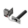 1Pcs Hotel and homestay zinc Alloy Hidden Anti-Theft Door Hotel Door Invisible zinc Alloy Hidden Extended(Brushed Steel) view 1