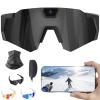 4K HD POV Sports Glasses with Camera, Baseball Glasses with Camera, 2026 Upgrade Outdoor Activity Recording Glass (Black) view 1