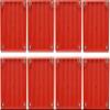 MT4-12/24-R Pack of 8 Multitone Horns, Red, 99 dBA, Eight Audible Sounds, Indoor/Outdoor, Surface or Flush Mounting, Have IN & OUT Wiring Terminations, UV Stabilized Plastic Material, 12/24V view 1