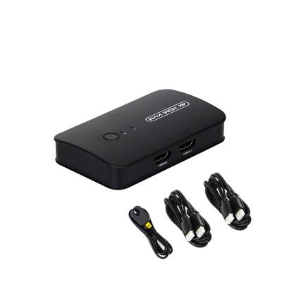 L6AS0F7 HDMI-Compatible KVM Switch with Extender 1080p Share 2xUSB Disk Monitor Printer Keyboard Mouse for 2 Computers