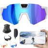 4K HD POV Sports Glasses with Camera, Baseball Glasses with Camera, 2026 Upgrade Outdoor Activity Recording Glass (Ice Blue) view 1