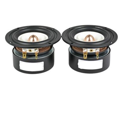 2Pcs 3Inch Audio Portable Speakers 4 8 Ohm 15W Full Range Bass Speaker Altavoz Portatil Home Theater(Round 4 Ohm 15W)