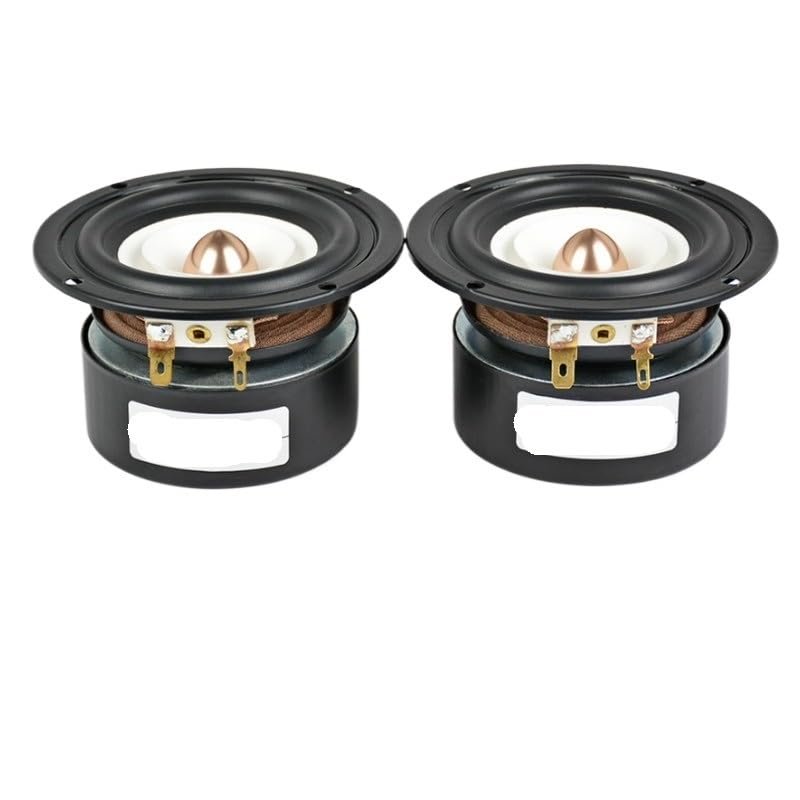 2Pcs 3Inch Audio Portable Speakers 4 8 Ohm 15W Full Range Bass Speaker Altavoz Portatil Home Theater(Round 4 Ohm 15W)