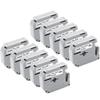 10 Pack MK231 12mm x 8m Label Tapes Compatible with PT-85 PT-75 PT-BB4 PT-55 Label Printers view 1
