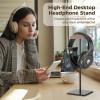 Texvora Gaming Headset Stand With Walnut Top, Non-Slip Weighted Metal Base, Stylish Desk Display For Home Or Office view 3