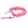 Diving Camera Lanyard Stainless Steel Spring Coiled Lanyard Diving Coil Lanyard for Underwater Diving (Pink) view 1