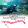 Diving Camera Lanyard Stainless Steel Spring Coiled Lanyard Diving Coil Lanyard for Underwater Diving (Pink) view 3