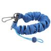 Diving Camera Lanyard Stainless Steel Spring Coiled Lanyard Diving Coil Lanyard for Underwater Diving (Blue) view 1