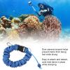 Diving Camera Lanyard Stainless Steel Spring Coiled Lanyard Diving Coil Lanyard for Underwater Diving (Blue) view 4