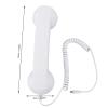 Gugxiom Retro Phone Handset, Type C Wired Receiver with Volume Control & Mic, Ergonomic Classic Headset for Cell Phone Video Calls (White) view 4