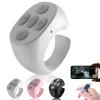 Fingertip Wireless Bluetooth Remote Control, 2026 New Scrolling Ring Bluetooth Page Turner for Phone, Camera Shutter Scroller Remote for Short Video (White) view 1