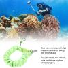 Diving Camera Lanyard Stainless Steel Spring Coiled Lanyard Diving Coil Lanyard for Underwater Diving (Green) view 3