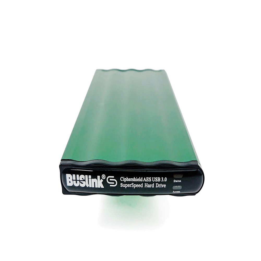 BUSlink CipherShield DSE-4TSDG1K1 4TB SSD Mode 0 Encrypted Slim Drive Single Key Special, 256-bit AES Hardware Encryption, FIPS 140-2, USB 3.0, Bus-Powered, HIPAA, HITECH, FERPA, TAA-Compliant