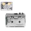 Gugxiom Stereo Cassette Player with Built in Speaker, Transparent Tape to MP3 Converter via USB, Clear Sound Dual Channel Digitizer, Compact Retro Audio Device with Earphones view 1