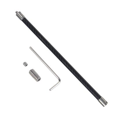 14mm Camera Stabilizer Rod Stainless Steel Screw 1/4inch Threaded Mount Adjustable for Photography Stainless Steel Carbon Fiber Camera Rod
