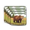 13 inch Portable Laptop Bag - Brown Bear Walking Printing Shockproof Laptop Inner Pocket for Business, Travel, School, Office view 2