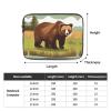 13 inch Portable Laptop Bag - Brown Bear Walking Printing Shockproof Laptop Inner Pocket for Business, Travel, School, Office view 4