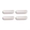 Silicagel Sink Overflow Cover, Oval Basin Hole Cap with Scratch Resistant Design, Reusable Sink Trim for Bathroom and Kitchen Sinks, for Easy Install No Tools Required Bathroom Sink view 3