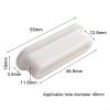 Silicagel Sink Overflow Cover, Oval Basin Hole Cap with Scratch Resistant Design, Reusable Sink Trim for Bathroom and Kitchen Sinks, for Easy Install No Tools Required Bathroom Sink view 4