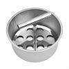 Stainless Steel Meatball Maker, 6 and 12 Hole Kitchen Meat Extruder with Uniform Meatball Shaper, Ergonomic Handle Multi Purpose Food Tool for Meat, Vegetable, Rice Balls(12 Holes) view 3