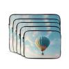 12 inch Portable Laptop Bag - Hot air balloon flying high Printed Shockproof Laptop Inner Pocket for Business, Travel, School, Office view 2