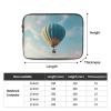 12 inch Portable Laptop Bag - Hot air balloon flying high Printed Shockproof Laptop Inner Pocket for Business, Travel, School, Office view 4